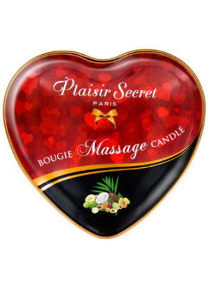 Mini bougie de massage fruits exotiques boîte coeur 35ml - CC826067